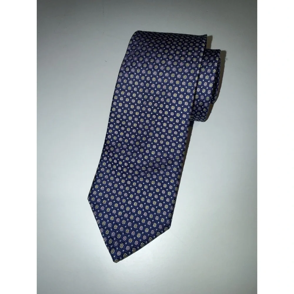 Brooks Brothers TIE*Makers and Merchants*Purple Floral*Premium*Silk*Black Label